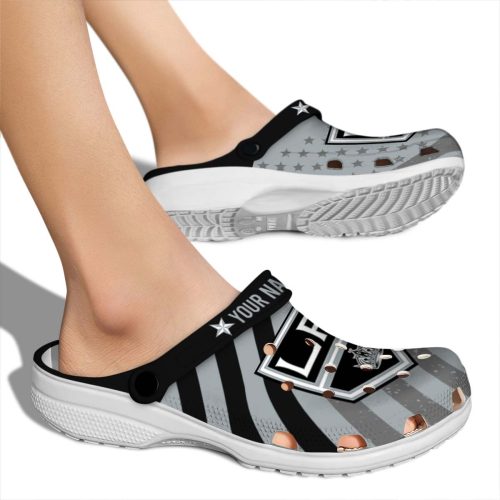 personalized los angeles kings star spangled graphic clog fashion forward