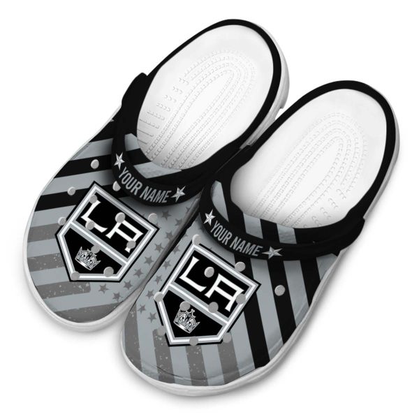 personalized los angeles kings star spangled graphic clog latest model
