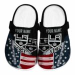 personalized los angeles kings star spangled side pattern clog best selling