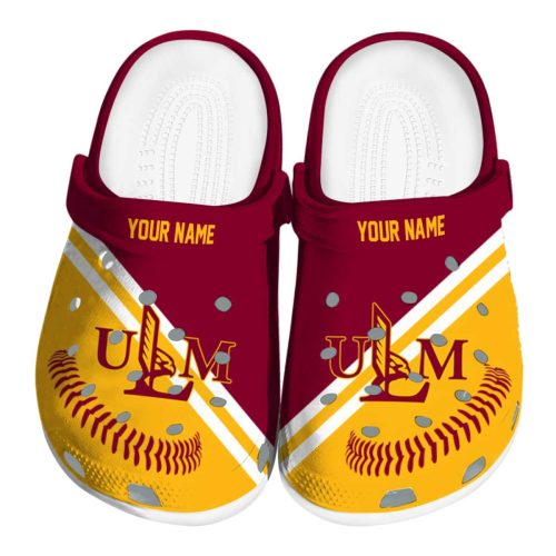 personalized louisiana monroe warhawks baseball motif clog best selling