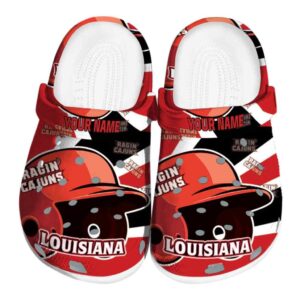 personalized louisiana ragin cajuns baseball helmet clog best selling