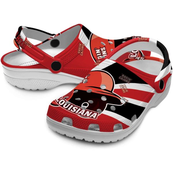 personalized louisiana ragin cajuns baseball helmet clog high quality