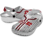 personalized louisiana ragin cajuns pinstripe pattern clog best selling