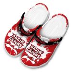 personalized louisiana ragin cajuns splatter pattern clog best selling