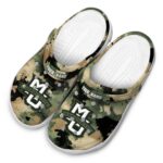 personalized marquette golden eagles camouflage craze clog best selling