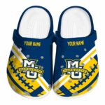 personalized marquette golden eagles football motif clog best selling