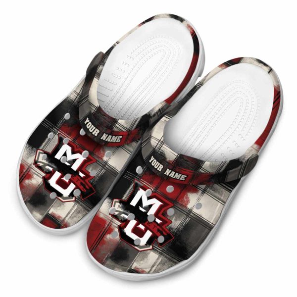 personalized marquette golden eagles plaid fusion clog latest model