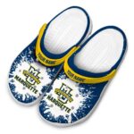 personalized marquette golden eagles splash art clog best selling
