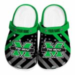 personalized marshall thundering herd star spangled graphic clog best selling