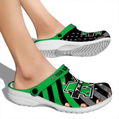personalized marshall thundering herd star spangled graphic clog fashion forward