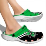 personalized marshall thundering herd striped accents clog best selling