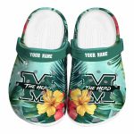 personalized marshall thundering herd tropical vibes clog best selling