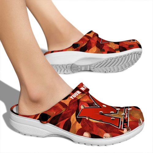 personalized maryland terrapins autumn leaves clog fashion forward
