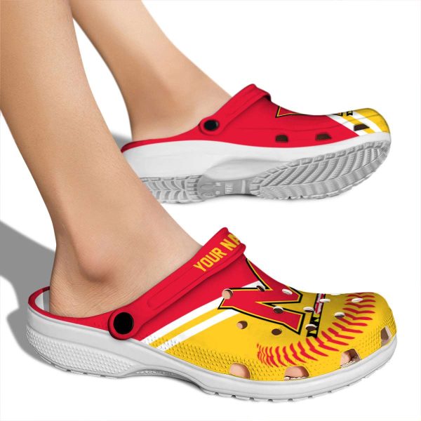 personalized maryland terrapins baseball motif clog fashion forward