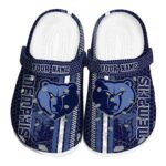 personalized memphis grizzlies contrasting stripes clog best selling