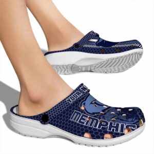 personalized memphis grizzlies contrasting stripes clog fashion forward