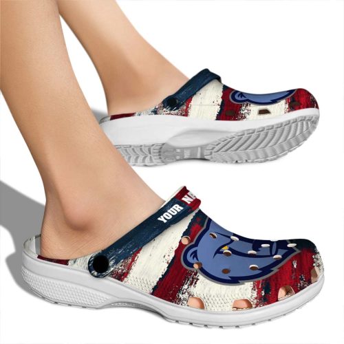 personalized memphis grizzlies patriotic stripes clog fashion forward