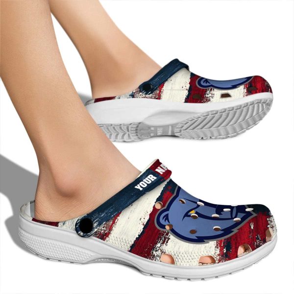 personalized memphis grizzlies patriotic stripes clog fashion forward