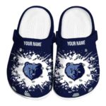 personalized memphis grizzlies splatter background clog best selling