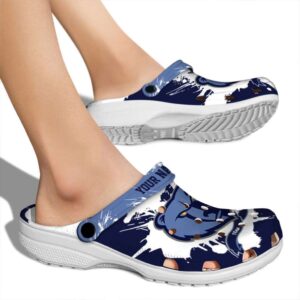 personalized memphis grizzlies splatter pattern clog fashion forward