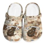 personalized miami heat desert camo clog best selling