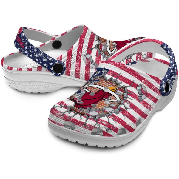 personalized miami heat freedom splinter clog high quality