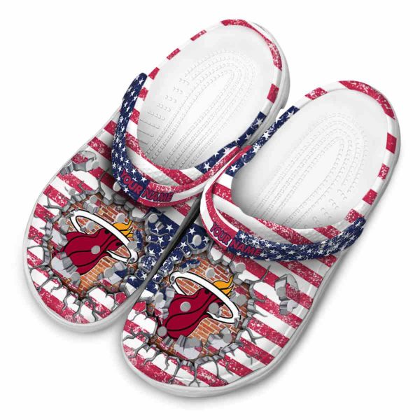 personalized miami heat freedom splinter clog latest model