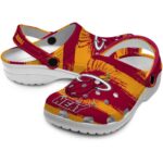 personalized miami heat paint splatter graphics clog best selling