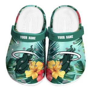 personalized miami heat tropical vibes clog best selling