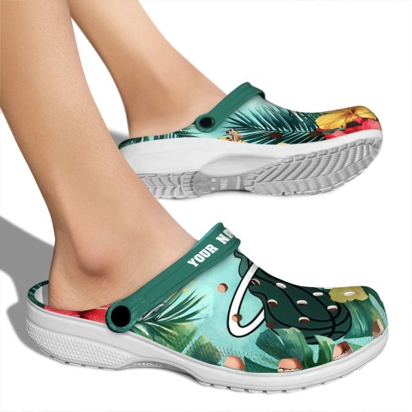 personalized miami heat tropical vibes clog fashion forward
