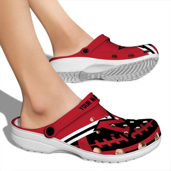 personalized miami redhawks football motif clog fashion forward