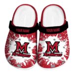Personalized Miami RedHawks Splash Art Clog 1 personalized miami redhawks splash art clog best selling