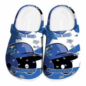 personalized middle tennessee blue raiders baseball helmet clog best selling