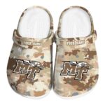 personalized middle tennessee blue raiders desert camo clog best selling