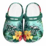 personalized middle tennessee blue raiders tropical vibes clog best selling