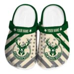 personalized milwaukee bucks star spangled graphic clog best selling