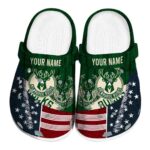 personalized milwaukee bucks star spangled side pattern clog best selling