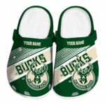 personalized milwaukee bucks vibrant dual tone clog best selling