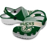 personalized milwaukee bucks vibrant dual tone clog best selling