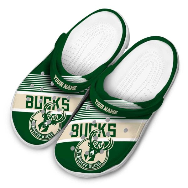 personalized milwaukee bucks vibrant dual tone clog latest model