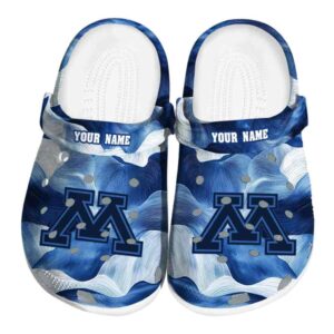 personalized minnesota golden gophers ocean waves clog best selling