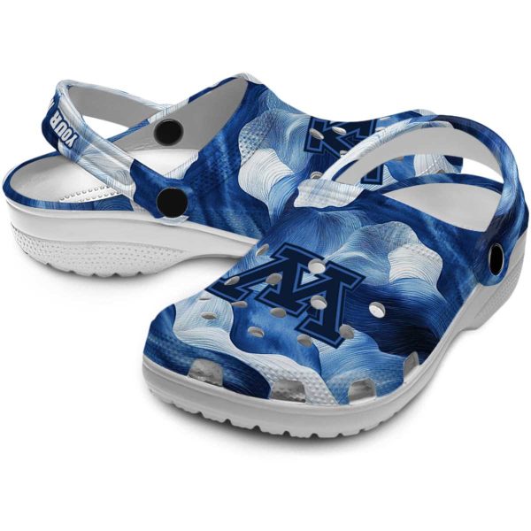 personalized minnesota golden gophers ocean waves clog high quality