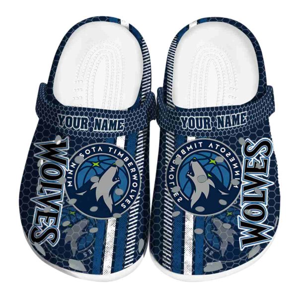 personalized minnesota timberwolves contrasting stripes clog best selling