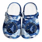 personalized minnesota timberwolves ocean waves clog best selling