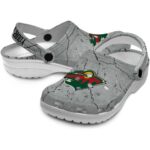 personalized minnesota wild cracked texture clog best selling