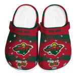 personalized minnesota wild paint splatter graphics clog best selling