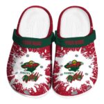 personalized minnesota wild splash art clog best selling