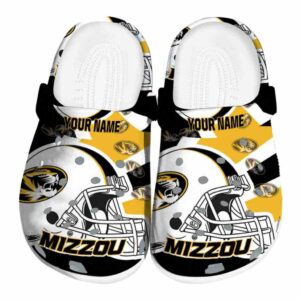 personalized missouri tigers football helmet clog best selling