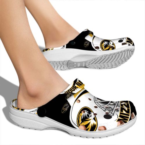 personalized missouri tigers football helmet clog fashion forward