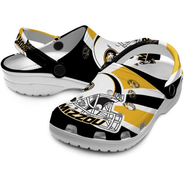 personalized missouri tigers football helmet clog high quality